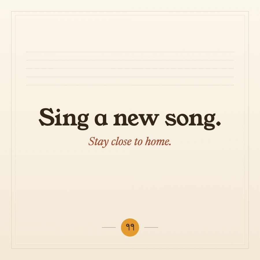 Designed 99folks sleeve — Sing a new song hymnal cover