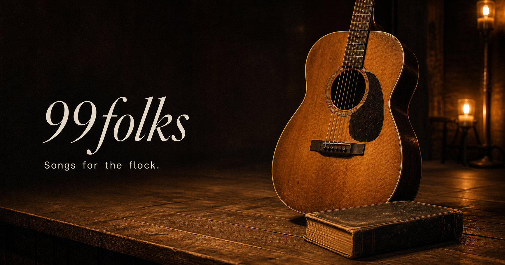 99folks guitar and hymnbook artwork